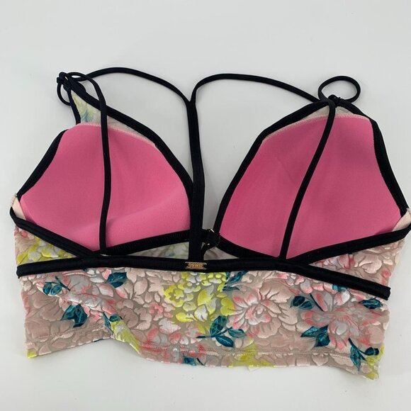 PINK Victoria's Secret Devoré Burnout Velvet Bralette‎ - Picture 3 of 8